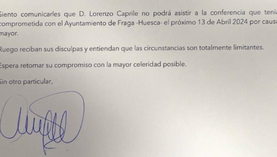 Lorenzo Caprile suspendido