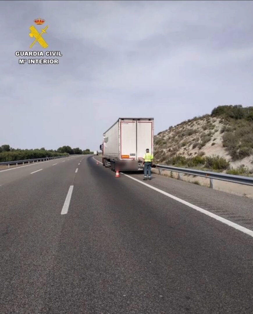 camion alcoholemia en Fraga