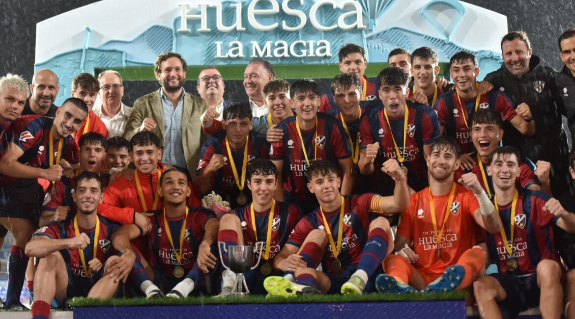 Lluvia de goles para un Huesca ‘B’ que se lleva la Copa Diputación ante el Gurrea