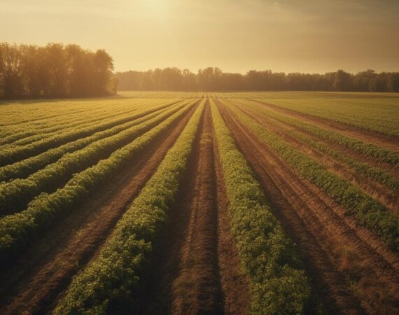 Campo agricola en septiembre