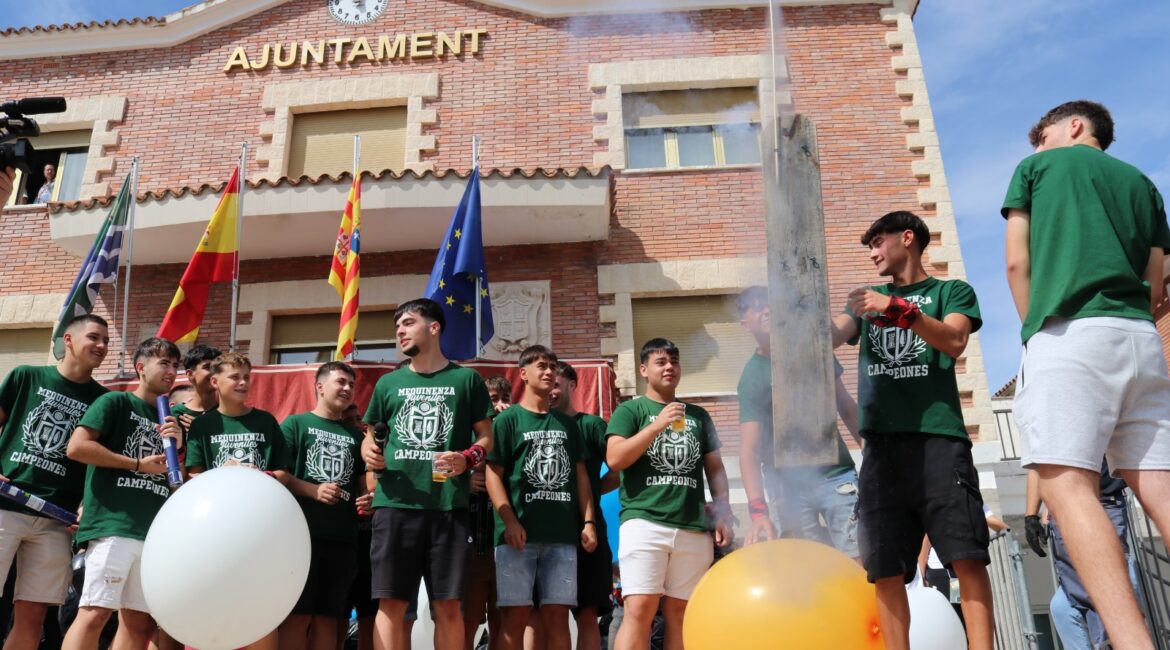 El juvenil del Mequinenza Club Deportivo enciende el chupinazo de «La Santa»