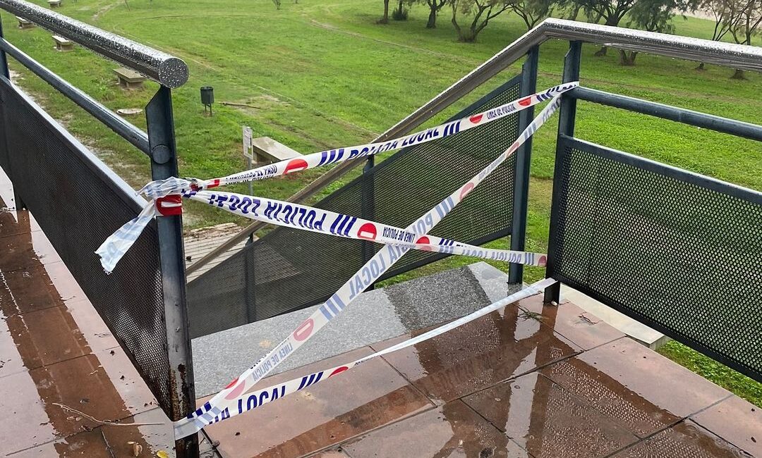 Fraga corta los accesos al parque fluvial por la crecida del Cinca