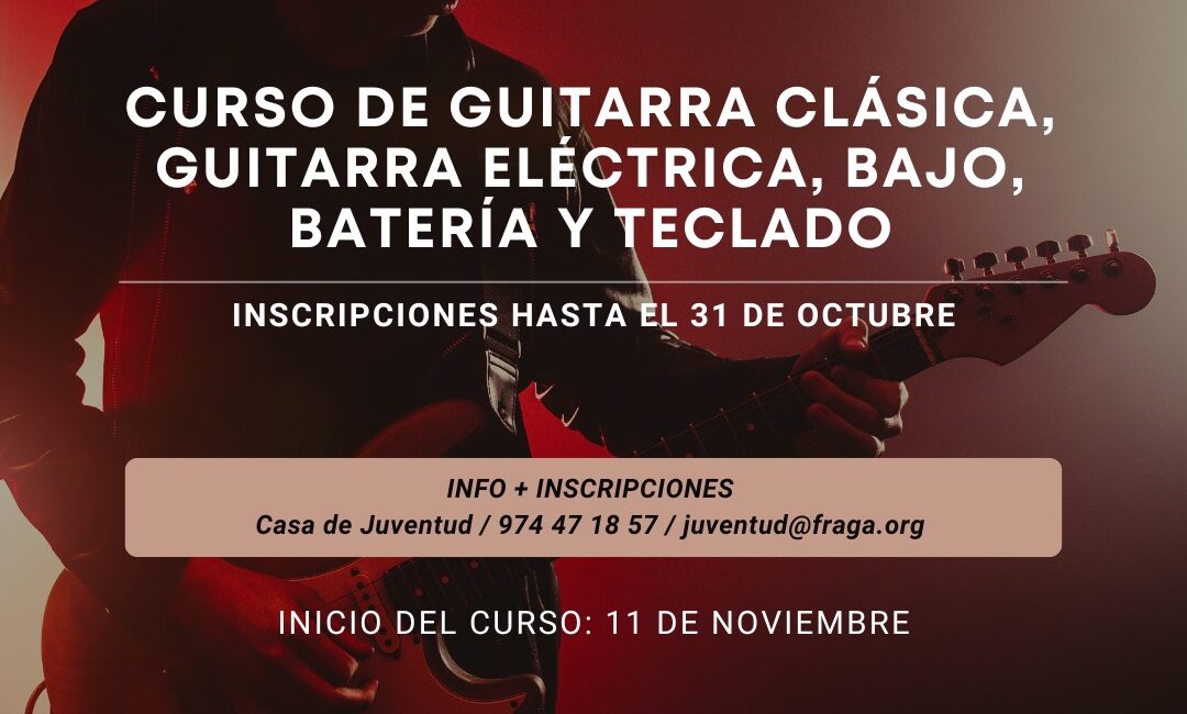 La Casa de Juventud de Fraga inicia un nuevo curso de instrumentos musicales