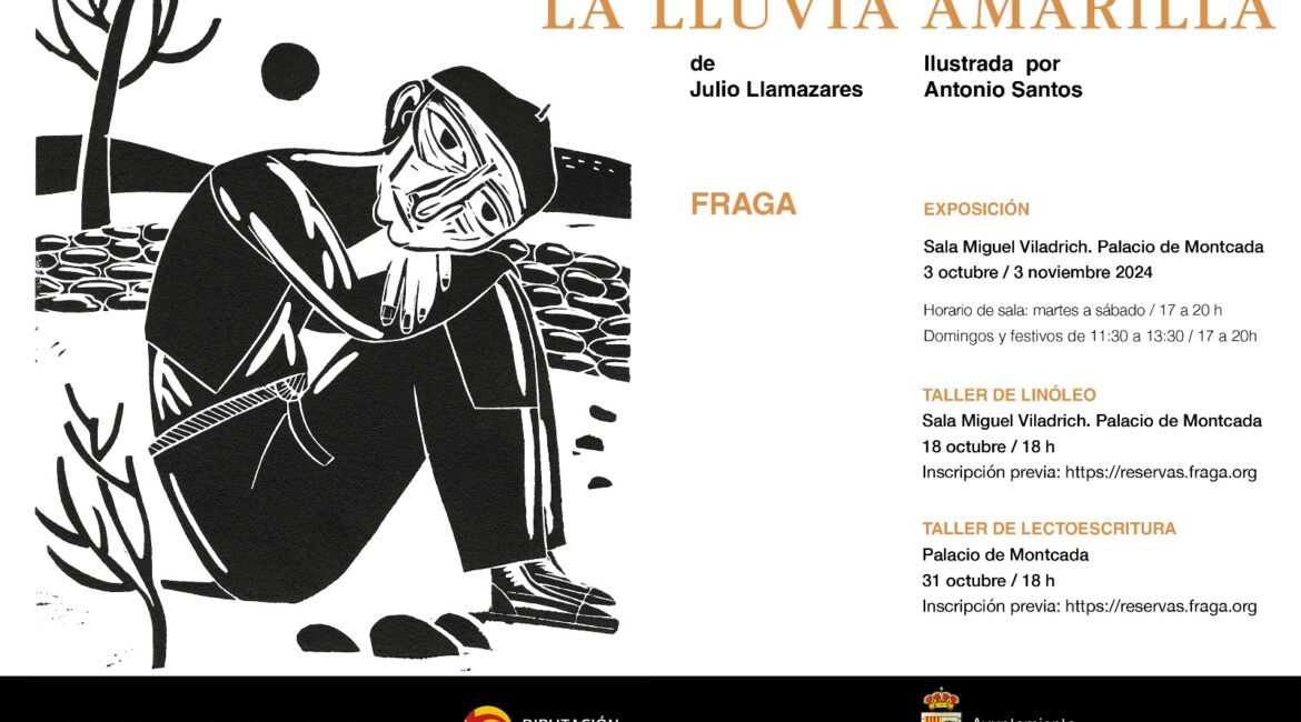 La exposición itinerante de DPH, ‘La lluvia amarilla’, llega a Fraga