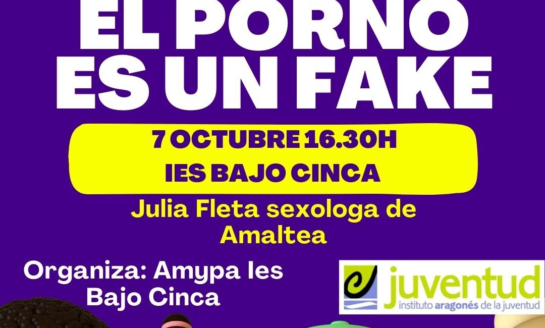 La AMYPA del IES Bajo Cinca organiza una charla titulada ‘El porno es un fake’