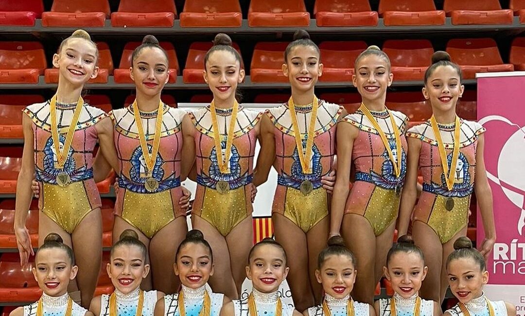 Dos fragatinas, campeonas de Cataluña en gimnasia rítmica