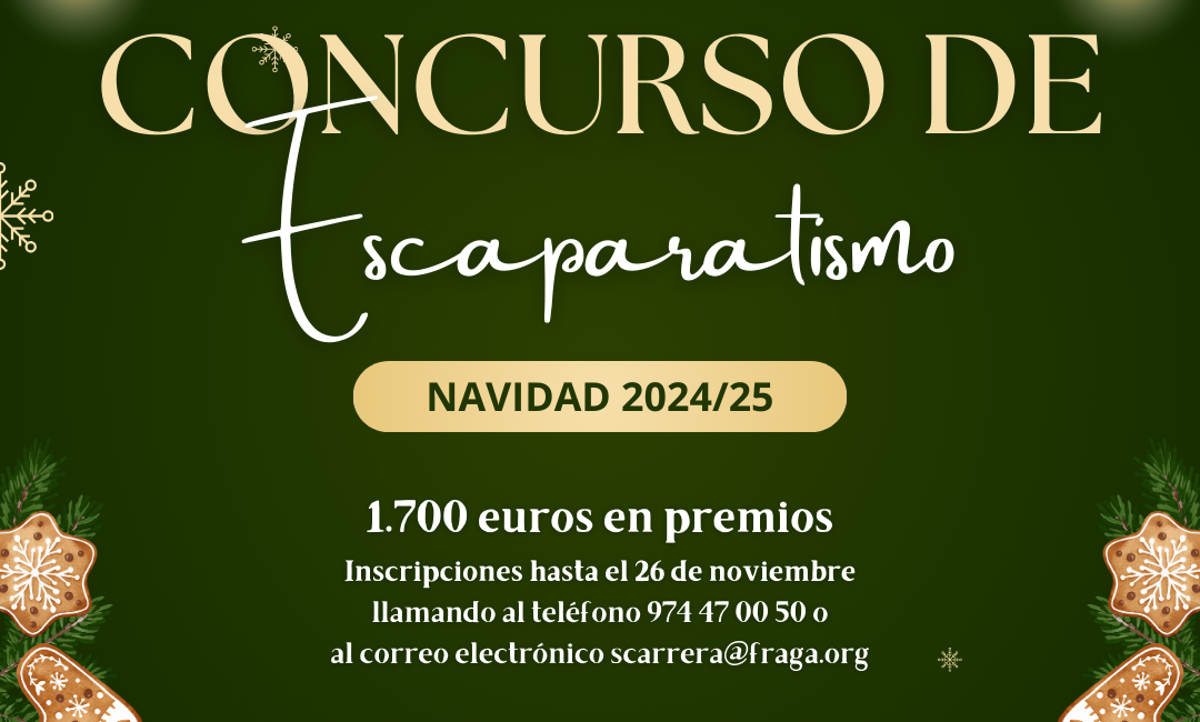 1.700 € en premios para el Concurso de Escaparatismo de Navidad en Fraga