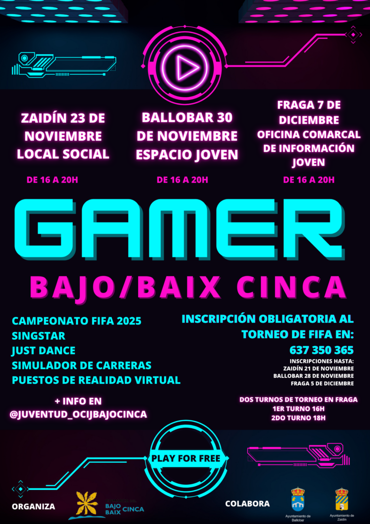 GAMER BAJOBAIX CINCA