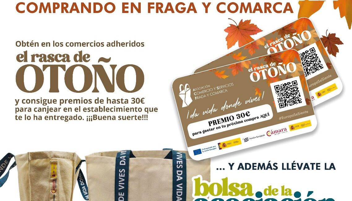 Última semana del ‘Rasca de Otoño’ en los comercios de Fraga y comarca