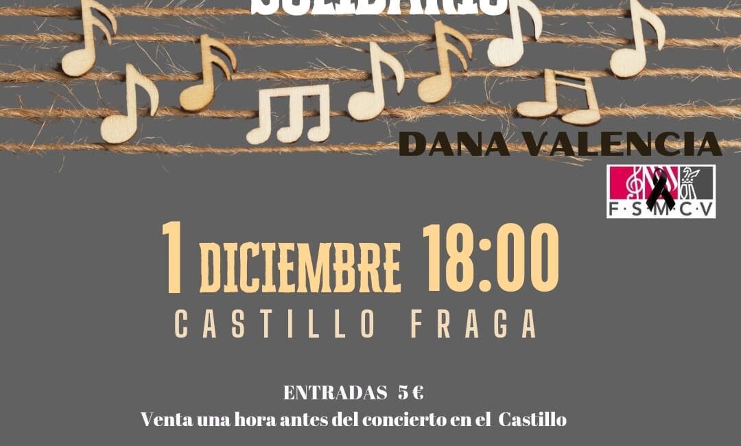 Concierto solidario para los afectados por la DANA en Fraga