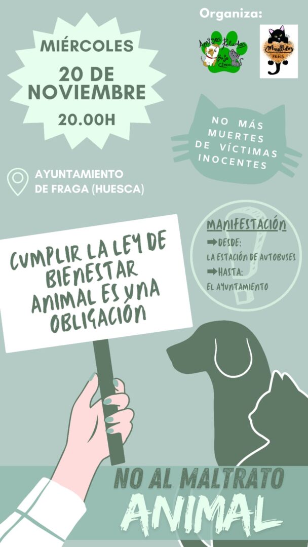 manifestación bienestar animal