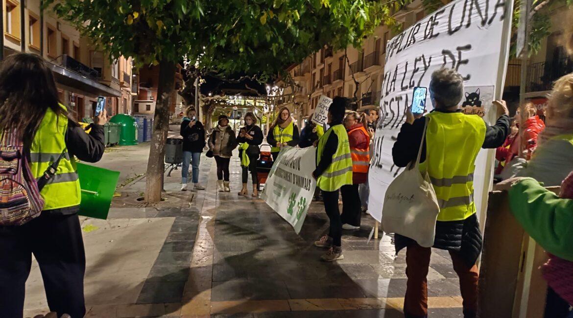 Así ha sido la manifestación por el bienestar animal en Fraga