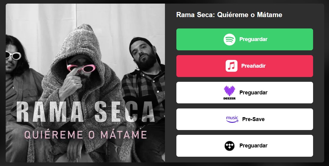 ‘Rama Seca’ lanza un pre-save de su nuevo álbum