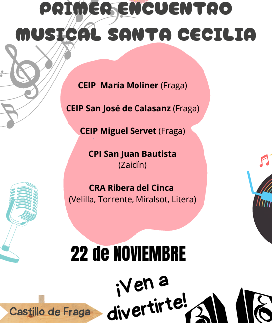 Primer encuentro musical de colegios por Santa Cecilia en Fraga