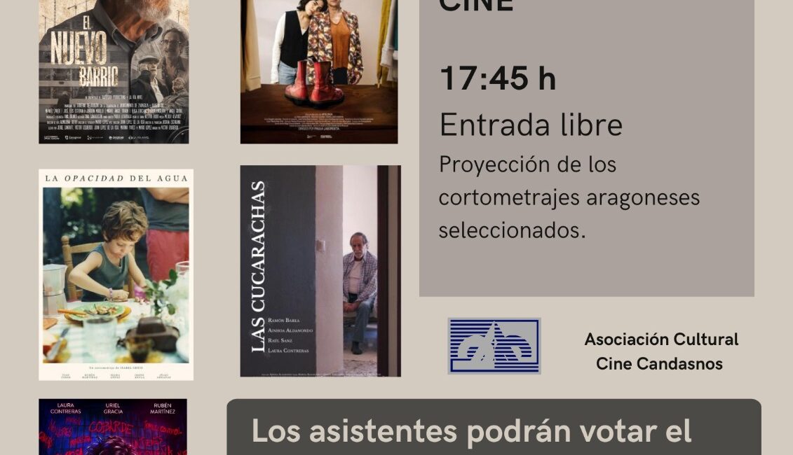 Los cortometrajes del festival de cine de Bujaraloz podrán verse en Candasnos