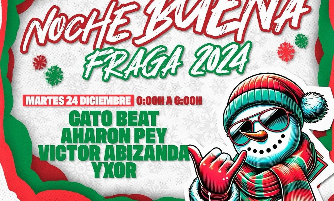 Cuatro DJ y seis horas de música para celebrar la Noche Buena en Fraga