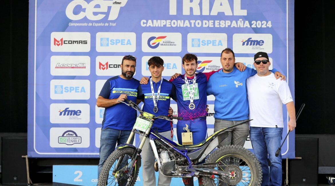 Los mequinenzanos Jordi Sanjuán y Poldo Sillué, campeones de España de trial 2024 en categorías TR3 y cadete