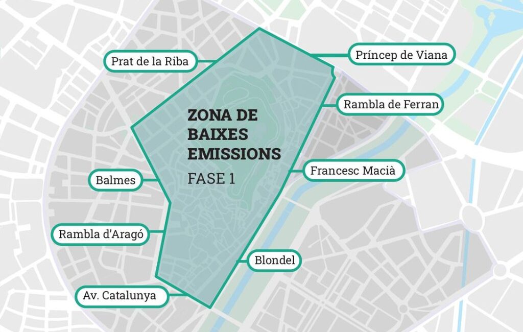 Desde el 1 de enero está en funcionamiento la Zona de Bajas Emisiones en Lleida