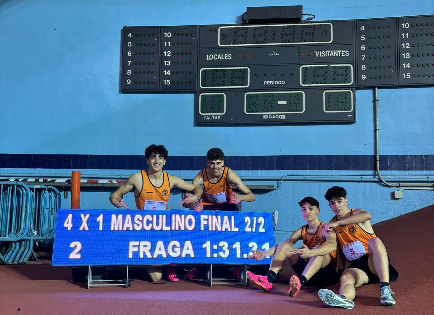 Resultados del Club Atletismo Fraga en el Campeonato de Aragón de clubes Short Track