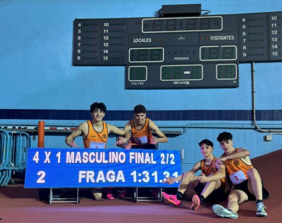 Resultados del Club Atletismo Fraga en el Campeonato de Aragón de clubes Short Track