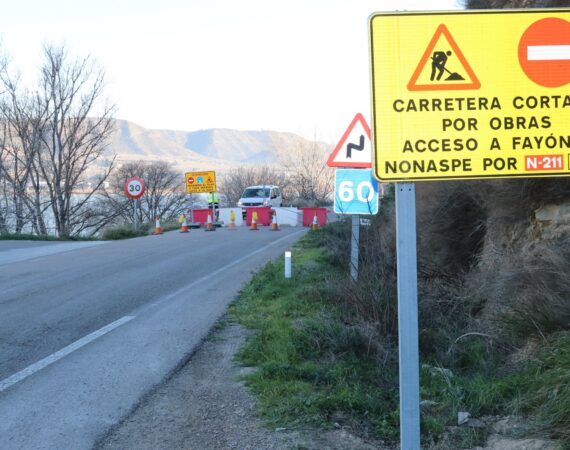 obras carretera mequinenza fayon