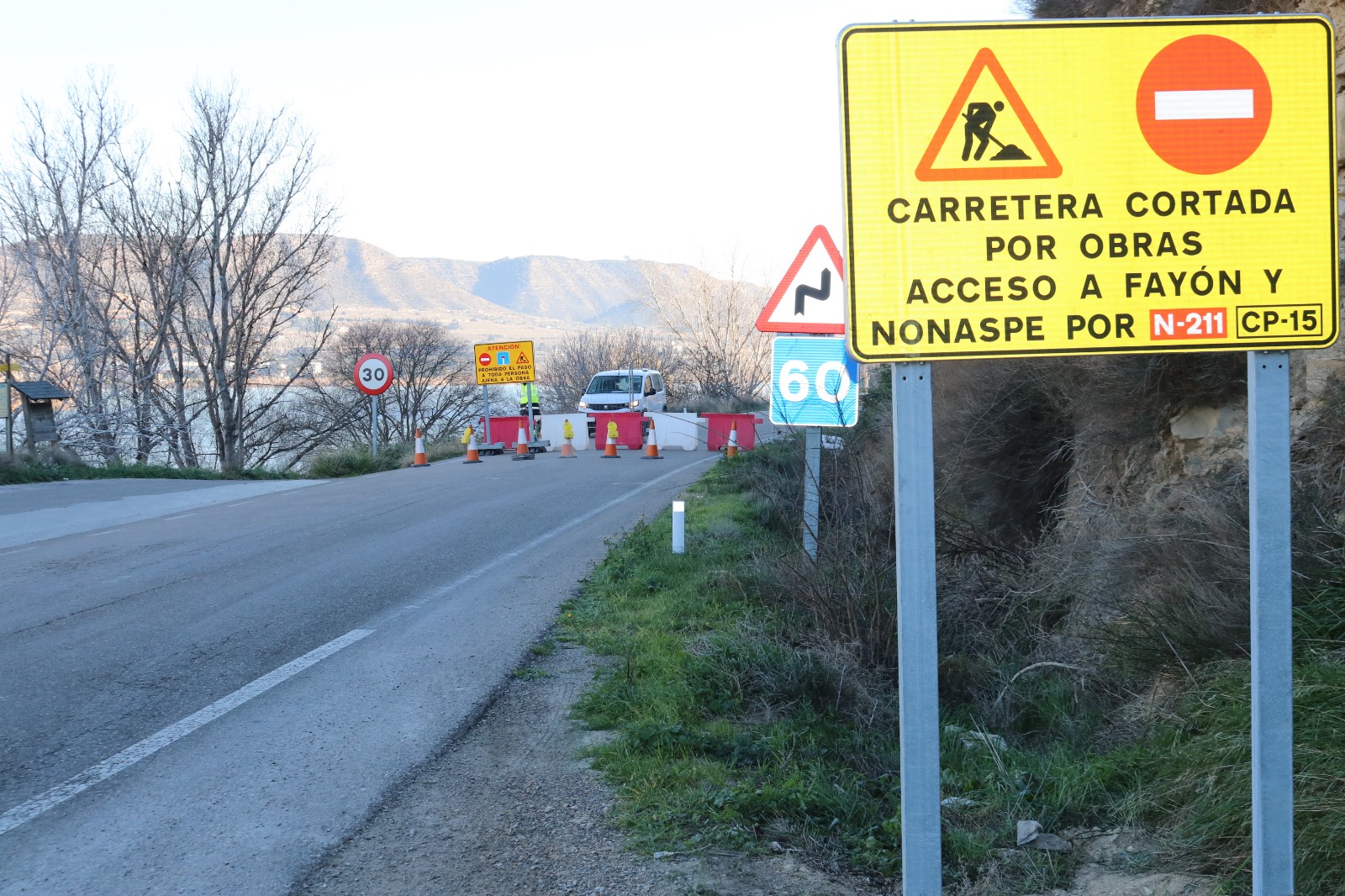 obras carretera mequinenza fayon