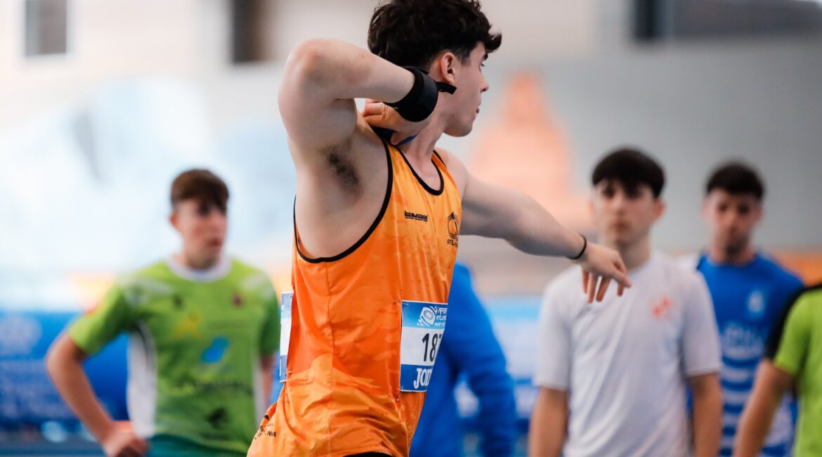 Rubén Cruz, oro en el Campeonato de España Sub-16 y líder europeo en lanzamiento de peso